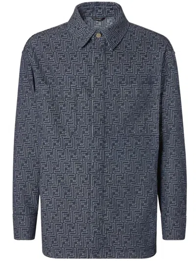 Fendi Jacket Clothing In Blue