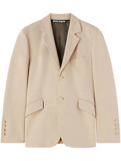 Palm Angels Men's Viscose Blazer In Neutral