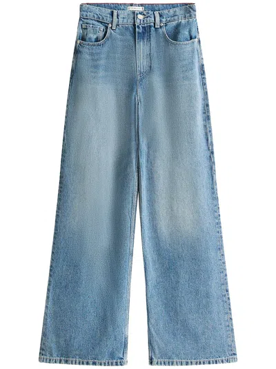 Tommy Hilfiger Dnm Wool Wide Leg Hw Clothing In Blue