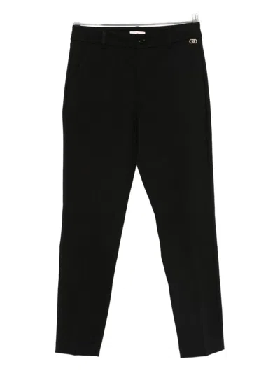 Liu •jo Slim-cut Trousers In Black