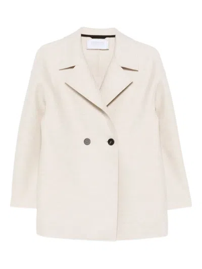 Harris Wharf London Women Dropped Shoulder D.b. Jacket In Neutral