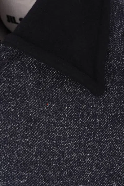 Jil Sander Long Sleeve Casual Jacket In Blue