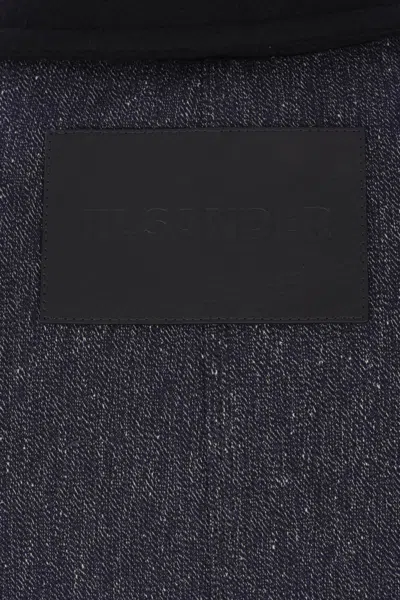 Jil Sander Long Sleeve Casual Jacket In Blue