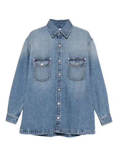 Stella Mccartney Button-fastening Flap-pocket Shirt In Blue