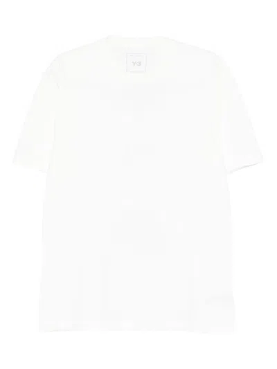Y-3 Crewneck Graphic Print Oversize Short Sleeve T-shirt In White