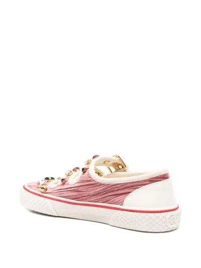 Valentino Dollyboard Buckled Sneakers In Multi