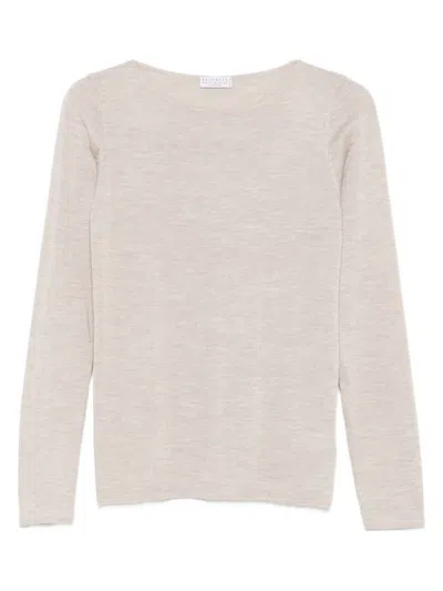 Brunello Cucinelli Women Cashmere Boat-neck Sweater In Pink