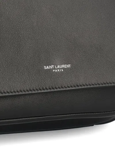 Saint Laurent Paris Satchel Mini Crossbody Bag In Black