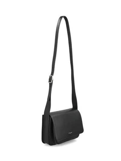 Saint Laurent Paris Satchel Mini Crossbody Bag In Black