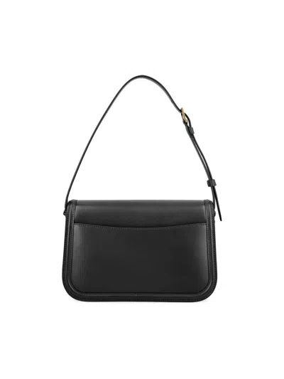 Saint Laurent Medium Solferino Leather Shoulder Bag In Blue