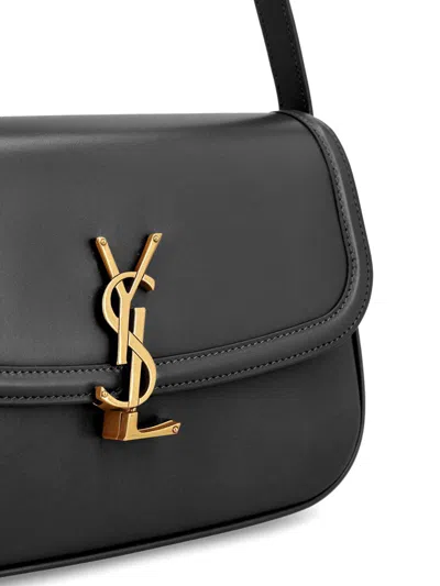 Saint Laurent Medium Solferino Leather Shoulder Bag In Blue