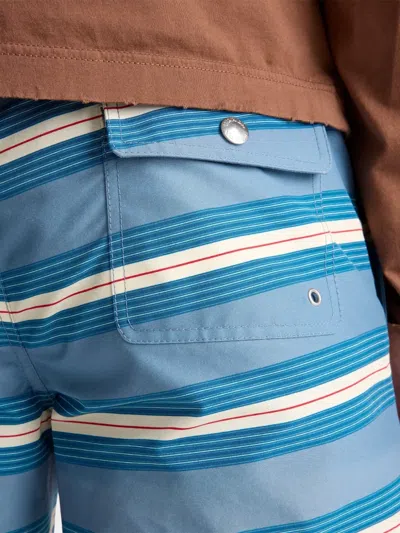 Prada Technical Fabric Swim Trunks In Blue