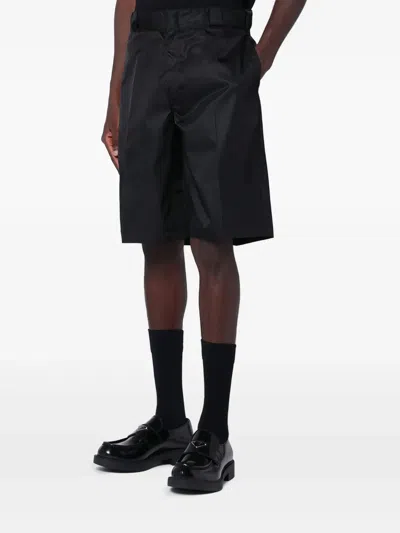 Prada Casual Shorts With Pockets And Loops In Black