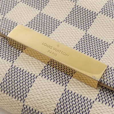 Pre-owned Louis Vuitton Azur Ivory Coated Canvas Shoulder Bag ()