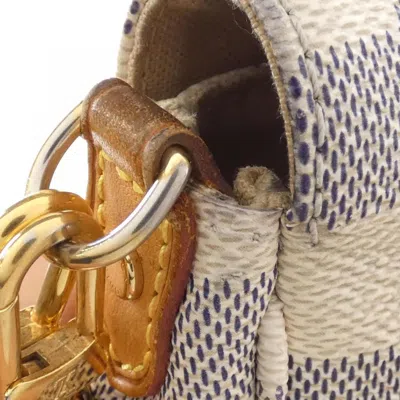 Pre-owned Louis Vuitton Azur Ivory Coated Canvas Shoulder Bag ()