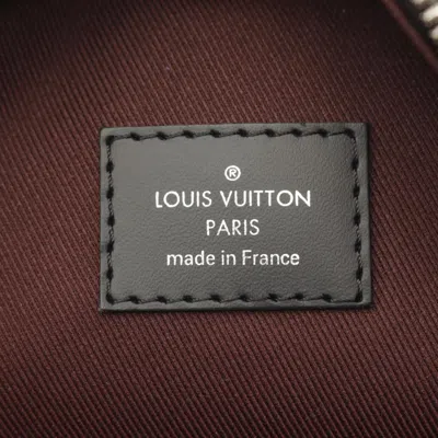 Pre-owned Louis Vuitton Black Brown Coated Canvas Monogram Pvc Leather Backpack ()