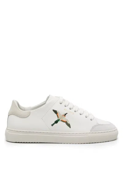 Axel Arigato Clean 90 B Bird Sneakers In White Leather In White
