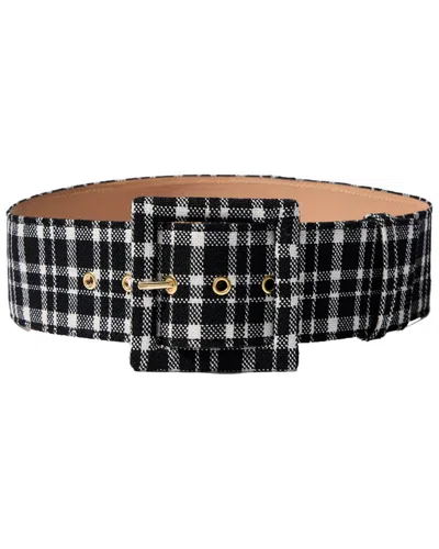 Carolina Herrera Icon Wool-blend Belt In Black