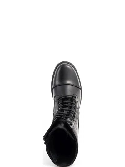 Sergio Moretti Ankle Boots With Side Zipper In Black