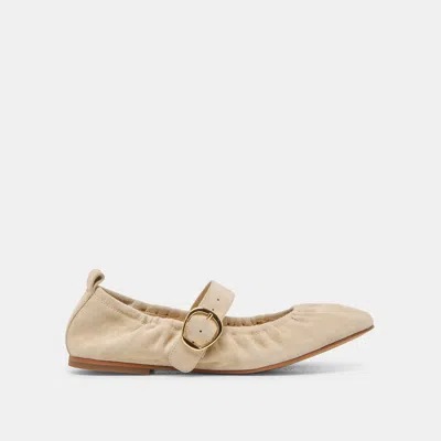 Dolce Vita Caely Ballet Flats Sesame Suede In Brown