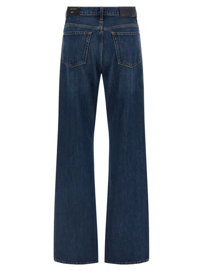 7 For All Mankind 'twisted Tess September' Jeans With Belt Loops In Blue