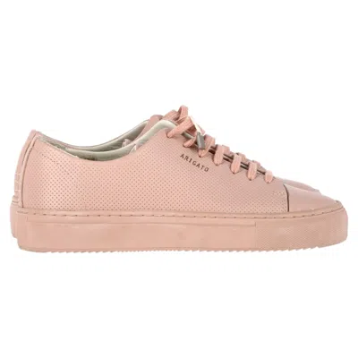 Axel Arigato Perforated Sneakers In Pink Leather In Multi