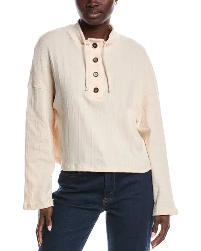 Project Social T Scout Textured Funnel Neck Sweatshirt In Neutral