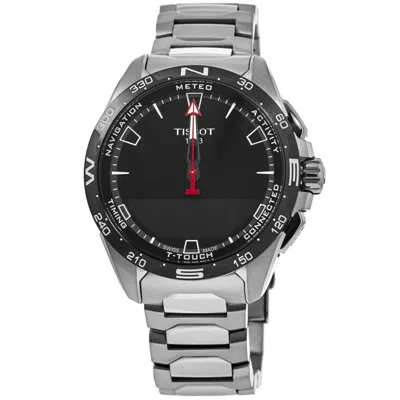 Tissot T-touch Connect Solar Black Dial Titanium Men's Watch T121.420.44.051.00 In Black