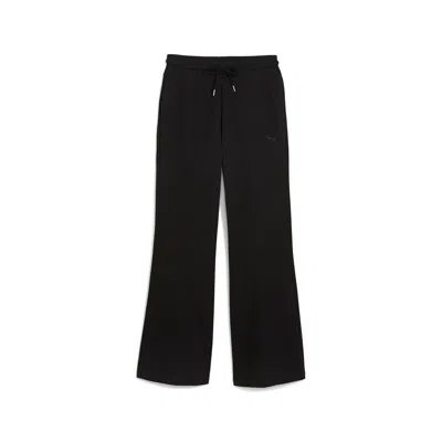 Puma Women's Her Comfort High-waist Straight Pants Women In Black