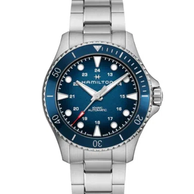 Hamilton Khaki Navy Scuba Auto Blue Dial Steel Men's Watch H82505140 In Blue