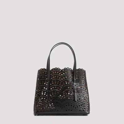 Alaïa Mina 25 Tote Bag In Vienne Wave Calfskin