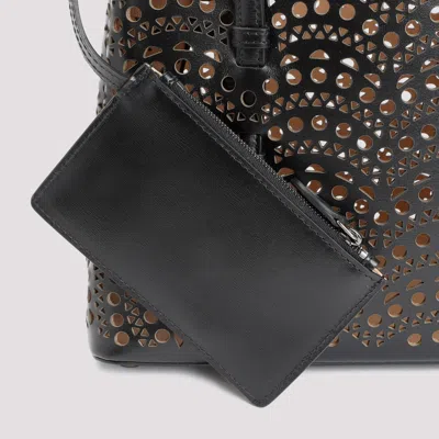 Alaïa Mina 25 Tote Bag In Vienne Wave Calfskin