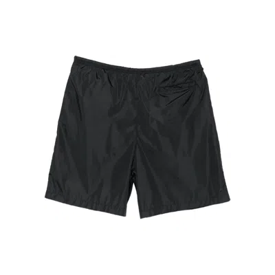 Palm Angels Logo-print Swim Shorts In Black