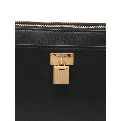 Tom Ford Rectangular Shape Gold-tone Hardware Padlock Mini Bag