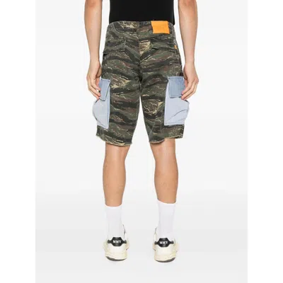 Gallery Dept. Denim-pocket Cargo Shorts In Green