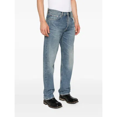 Sunflower Belt Loop Denim Trousers In Blue