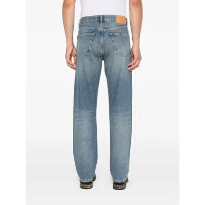 Sunflower Belt Loop Denim Trousers In Blue