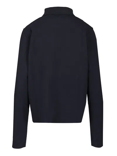 Flore Flore Diana Polo Shirt Blue In Black