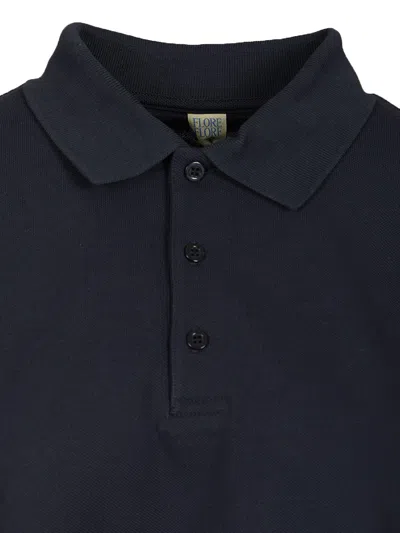 Flore Flore Diana Polo Shirt Blue In Black