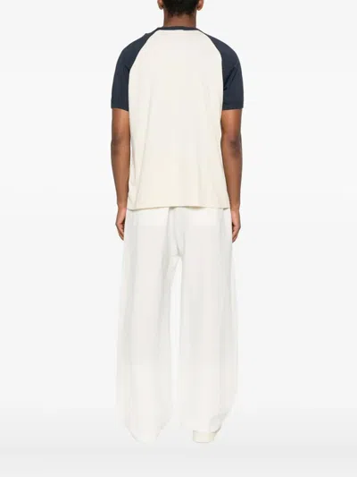 Autry Short Sleeves Contrasting Color In Neutral