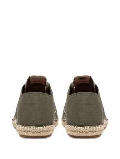 Autry Woven Jute Sole Flat Shoes With Lace-up Closure In Multi