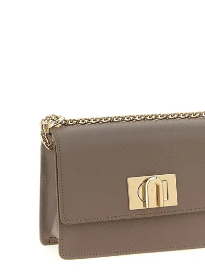 Furla Grey 1927 Mini Shoulder Bag