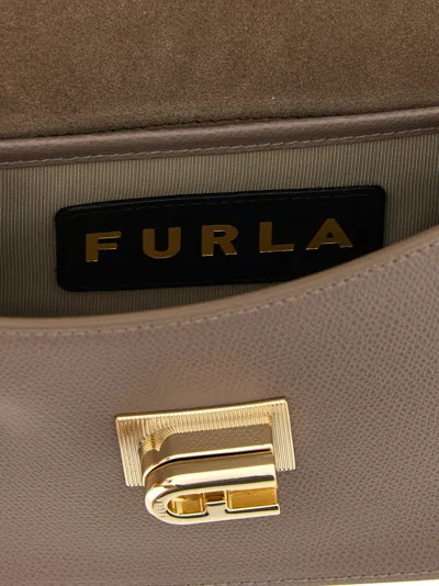 Furla Grey 1927 Mini Shoulder Bag