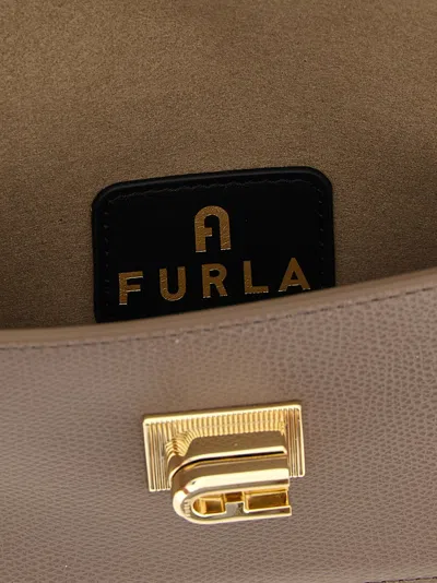 Furla Grey 1927 Mini Shoulder Bag