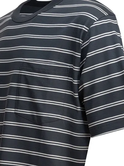 Norse Projects Holger Organic Sailor Stripe Pocket T-shirt T-shirts Grey
