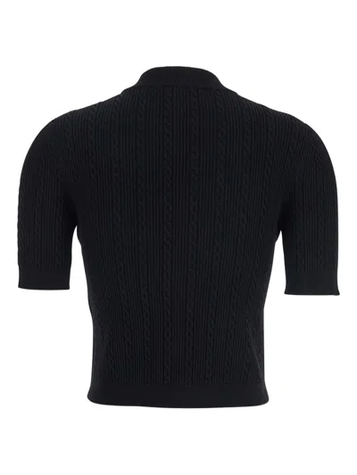 Balmain Short Sleeve Cardigan Sweaters And Cardigans Black