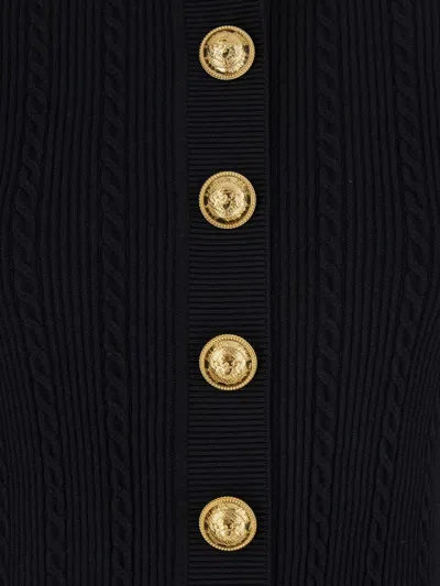 Balmain Short Sleeve Cardigan Sweaters And Cardigans Black