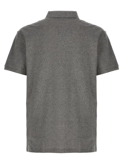 Polo Ralph Lauren Logo Polo In Gray
