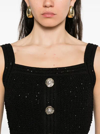 Balmain Black Tops - Vests & Tank Tops Women In Black