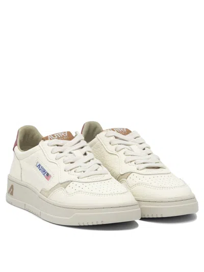 Autry Leather Synthetic Sole Sneakers In White